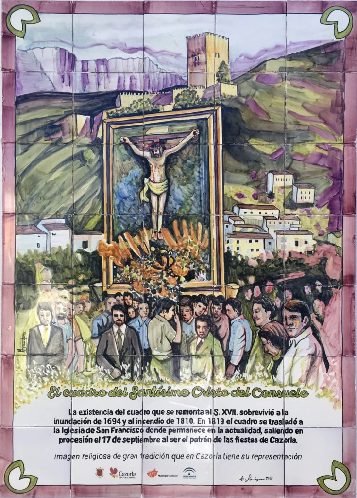 Mural cerámico Cuadro del Stmo. Cristo del Consuelo