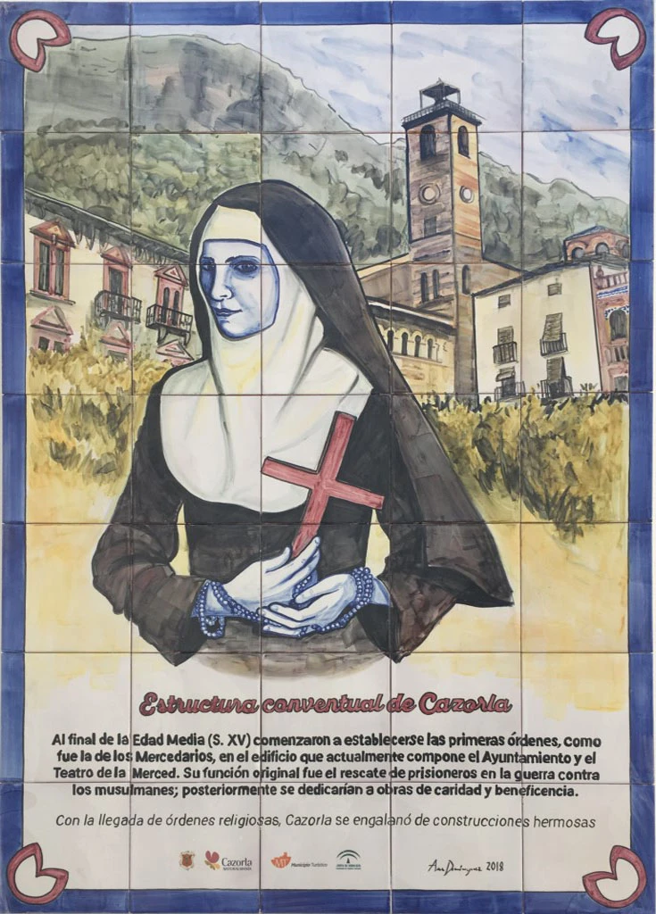 Mural cerámico Estructura conventual de Cazorla
