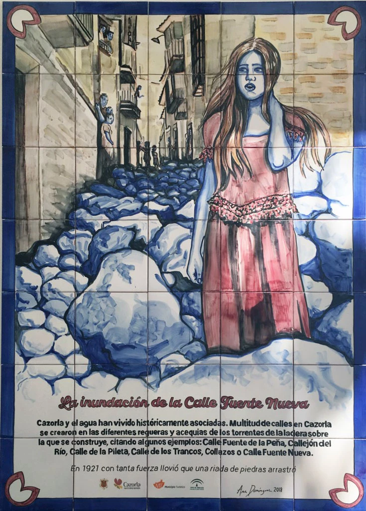 Mural cerámico Inundación en Calle Fuente Nueva