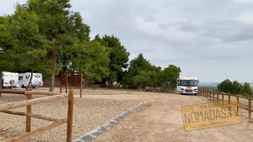 Zona de aparcamiento de autocaravanas