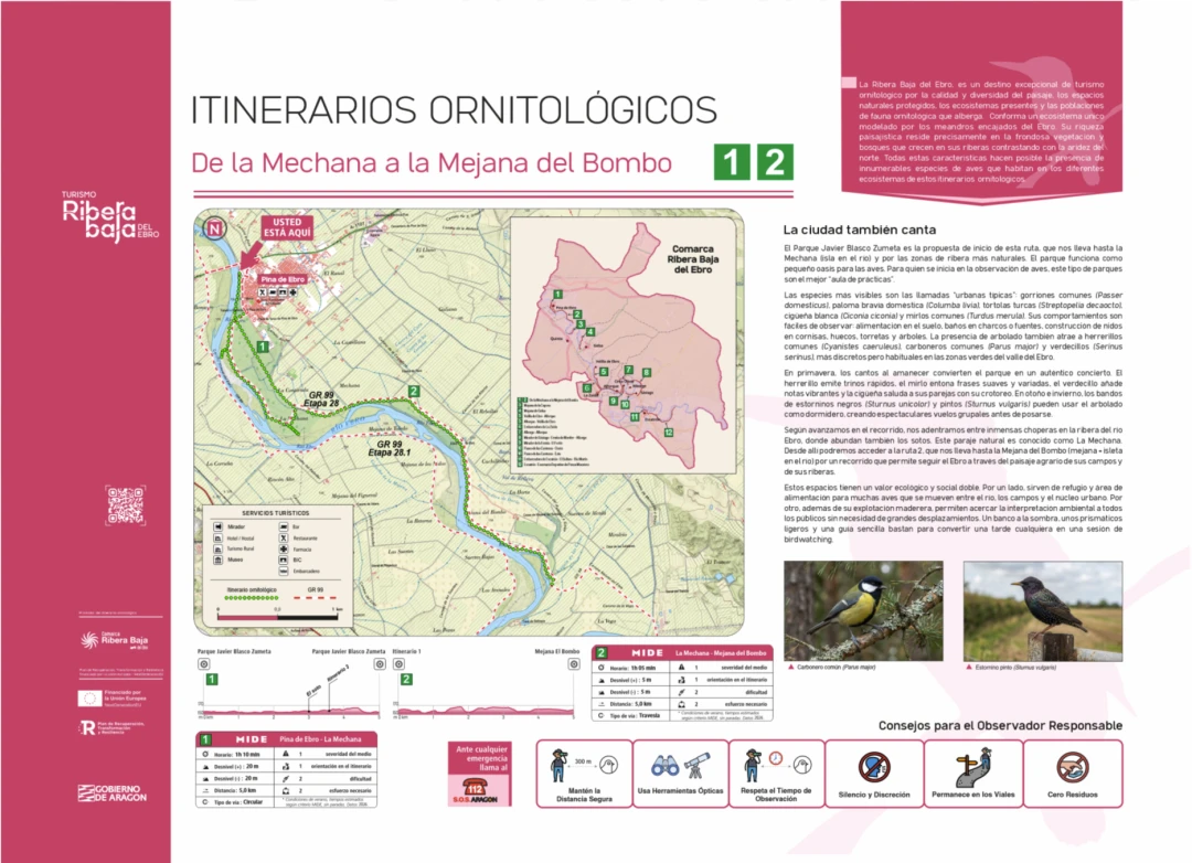 Punto ornitológico 1 y 2 (Pina de Ebro)