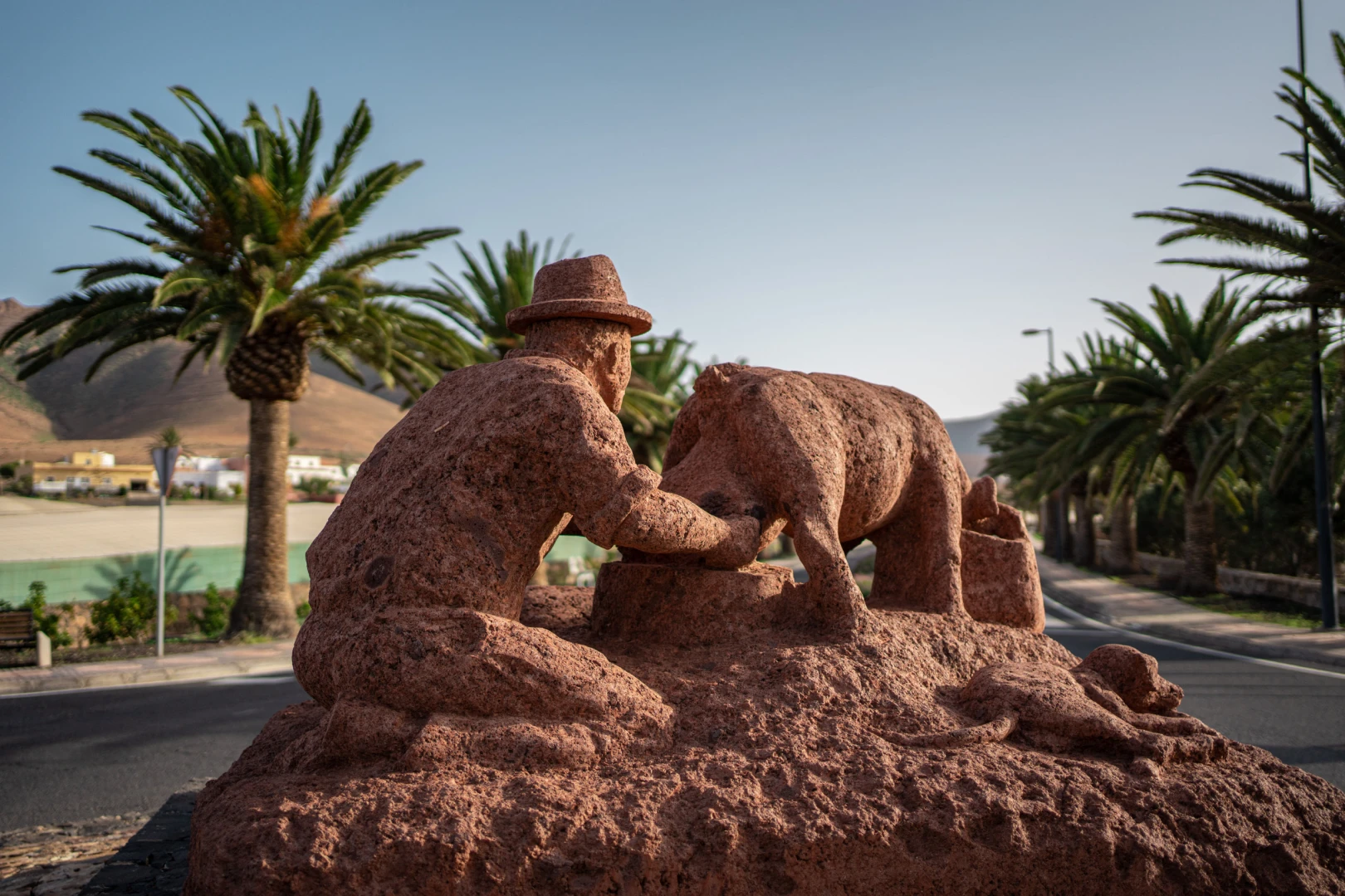 Esculturas del pueblo de Pájara
